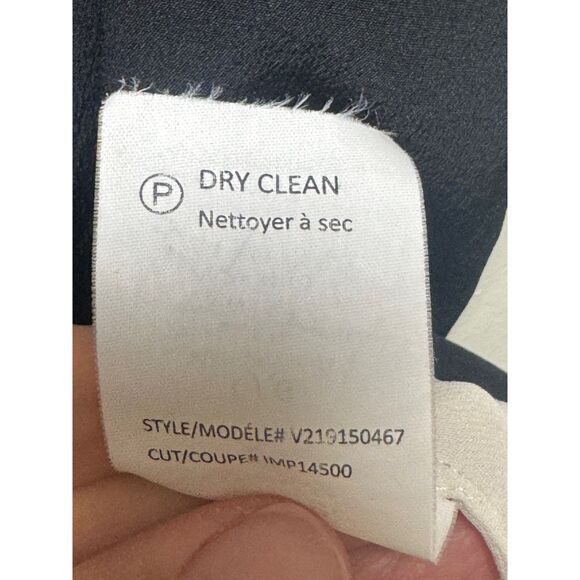 Vince Black and White Sleeveless Silk Dress - Picture 8 of 9